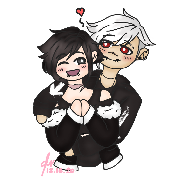 couple art, halfbody