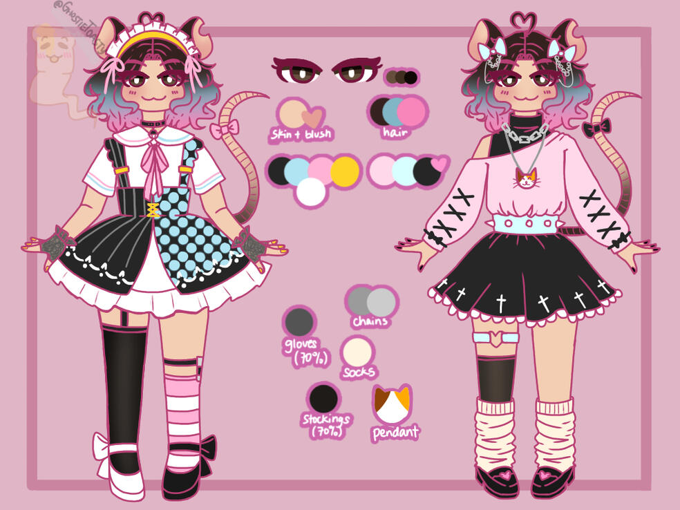 detailed reference sheet + original design