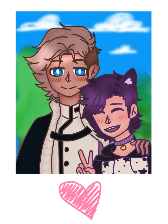 special couple art, shaded